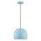 Livex Lighting Metal Shade Mini Pendants 1 Light Shiny Baby Blue Mini Pendant 41181-74 - alternate 1