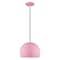 Livex Lighting Metal Shade Mini Pendants 1 Light Shiny Pink Mini Pendant 41181-79 - alternate 1
