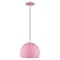 Livex Lighting Metal Shade Mini Pendants 1 Light Shiny Pink Mini Pendant 41181-79 - alternate 4