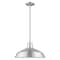 Livex Lighting Metal Shade Mini Pendants 1 Light Brushed Aluminum Mini Pendant 41183-66 - alternate 1