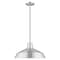 Livex Lighting Metal Shade Mini Pendants 1 Light Brushed Aluminum Mini Pendant 41183-66 - alternate 2