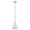 Livex Lighting Metal Shade Mini Pendants 1 Light White Mini Pendant 41185-03 - alternate 1