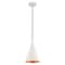 Livex Lighting Metal Shade Mini Pendants 1 Light White Mini Pendant 41185-03 - alternate 5