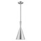 Livex Lighting Metal Shade Mini Pendants 1 Light Brushed Aluminum Mini Pendant 41185-66 - alternate 4