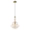 Livex Lighting Art Glass Mini Pendants 1 Light Antique Brass Mini Pendant 41224-01 - alternate 3
