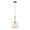 Livex Lighting Art Glass Mini Pendants 1 Light Antique Brass Mini Pendant 41224-01 - alternate 5