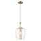 Livex Lighting Art Glass Mini Pendants 1 Light Antique Brass Mini Pendant 41226-01 - alternate 1
