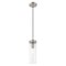 Livex Lighting Art Glass Mini Pendants 1 Light Brushed Nickel Mini Pendant 41236-91 - alternate 3