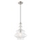 Livex Lighting Art Glass Mini Pendants 1 Light Brushed Nickel Mini Pendant 41238-91 - alternate 4