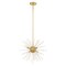 Livex Lighting Utopia 6 Light Satin Brass Pendant Chandelier 41254-12 - alternate 5