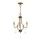 Livex Lighting Glendale 3 Light Antique Brass Mini Chandelier 41273-01 - alternate 1
