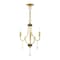 Livex Lighting Glendale 3 Light Polished Brass Mini Chandelier 41273-02 - alternate 1