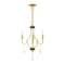 Livex Lighting Glendale 3 Light Polished Brass Mini Chandelier 41273-02 - alternate 5