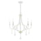 Livex Lighting Glendale 5 Light White Chandelier 41275-03 - alternate 1