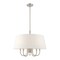 Livex Lighting Belclaire 6 Light Brushed Nickel Pendant Chandelier 41315-91 - alternate 2