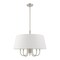 Livex Lighting Belclaire 6 Light Brushed Nickel Pendant Chandelier 41315-91 - alternate 3