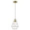 Livex Lighting Geometric Shade Mini Pendants 1 Light Antique Brass Mini Pendant 41322-01 - alternate 9