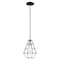 Livex Lighting Geometric Shade Mini Pendants 1 Light Black Mini Pendant 41322-04 - alternate 1