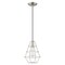 Livex Lighting Geometric Shade Mini Pendants 1 Light Brushed Nickel Mini Pendant 41322-91 - alternate 2