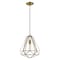 Livex Lighting Geometric Shade Mini Pendants 1 Light Antique Brass Mini Pendant 41324-01 - alternate 6