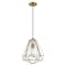 Livex Lighting Geometric Shade Mini Pendants 1 Light Antique Brass Mini Pendant 41324-01 - alternate 2