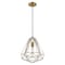 Livex Lighting Geometric Shade Mini Pendants 1 Light Antique Brass Mini Pendant 41324-01 - alternate 4