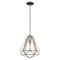 Livex Lighting Geometric Shade Mini Pendants 1 Light Bronze Mini Pendant 41324-07 - alternate 1