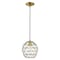 Livex Lighting Geometric Shade Mini Pendants 1 Light Antique Brass Mini Pendant 41326-01 - alternate 9