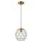 Livex Lighting Geometric Shade Mini Pendants 1 Light Antique Brass Mini Pendant 41326-01 - alternate 2