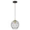 Livex Lighting Geometric Shade Mini Pendants 1 Light Bronze Mini Pendant 41326-07 - alternate 1