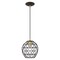 Livex Lighting Geometric Shade Mini Pendants 1 Light Bronze Mini Pendant 41326-07 - alternate 3