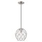 Livex Lighting Geometric Shade Mini Pendants 1 Light Brushed Nickel Mini Pendant 41326-91 - alternate 4