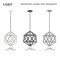 Livex Lighting Geometric Shade Mini Pendants 1 Light White Mini Pendant 41328-03 - alternate 9