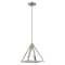 Livex Lighting Geometric Shade Mini Pendants 1 Light Brushed Nickel Mini Pendant 41329-91 - alternate 1