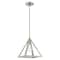 Livex Lighting Geometric Shade Mini Pendants 1 Light Brushed Nickel Mini Pendant 41329-91 - alternate 7