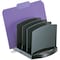 Officemate File Holder, Black, Plastic, 9 3/8 in W, 8 in L, 6 3/8 in H, 8" D, 7 Number of Compartments 22322 - alternate 5