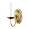 Livex Lighting Home Basics 1 Light Antique Brass Wall Sconce 4151-01 - alternate 3