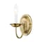 Livex Lighting Home Basics 1 Light Antique Brass Wall Sconce 4151-01 - alternate 2