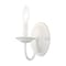 Livex Lighting Home Basics 1 Light White Wall Sconce 4151-03 - alternate 4