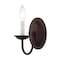 Livex Lighting Home Basics 1 Light Bronze Wall Sconce 4151-07 - alternate 1
