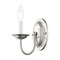 Livex Lighting Home Basics 1 Light Brushed Nickel Wall 4151-91 - alternate 6