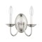 Livex Lighting Home Basics 2 Light Brushed Nickel Wall Sconce 4152-91 - alternate 2