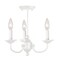 Livex Lighting Home Basics 3 Light White Mini Chandelie 4153-03 - alternate 3