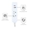 Cordinate Outlet Strip, Surge, USB, 10 ft., Gray/White 41691 - alternate 3