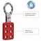 Master Lock Lockout Tagout Safety Hasp, Snap-On, 1 in Jaw Clearance, Aluminum, Red 416 - alternate 5