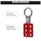 Master Lock Lockout Tagout Safety Hasp, Snap-On, 1 in Jaw Clearance, Aluminum, Red 416 - alternate 3