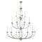 Livex Lighting Home Basics 24 Light Brushed Nickel Chandelier 4180-91 - alternate 1