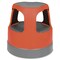 Cramer Round Office Stool, 2 Steps, 300 lb Load Capacity, 15 in Overall Height, Plastic, Red 50011PK-43 - alternate 2