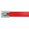 Panduit Cable Tie, 14-1/2 in L, 4 in Max Bundle Dia., Red, 316 Stainless Steel, 250 lb Strength, 50 PK MLTFC4H-LP316RD - alternate 2