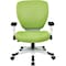 Office Star Managerial Chair Desk Chair, Adjustable Arms, 16-3/4" to 19-1/2" Height, Mesh, Green 5200W-6 - alternate 3